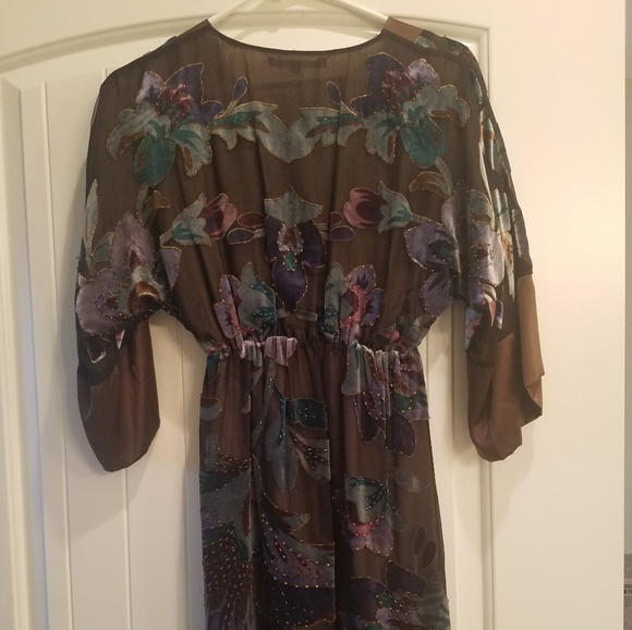 Hale Bob velvet kimono sleeve dress - Picture 2 of 8